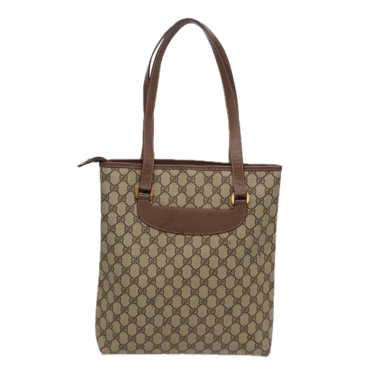 Gucci Gg Canvas Brown Canvas Tote Bag (Pre-Owned) Size ONE SIZE - 1 Thumbnail