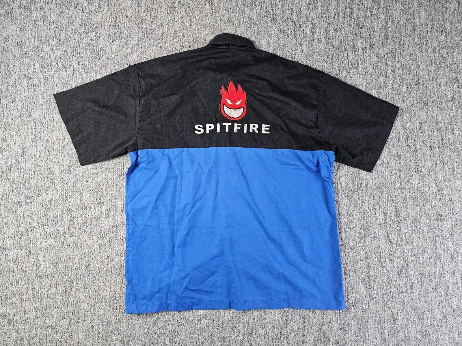 Spitfire Spitfire Bighead Bowling Shirt Men XL Black Blue Skate Y2K Size US XL / EU 56 / 4 - 2 Thumbnail
