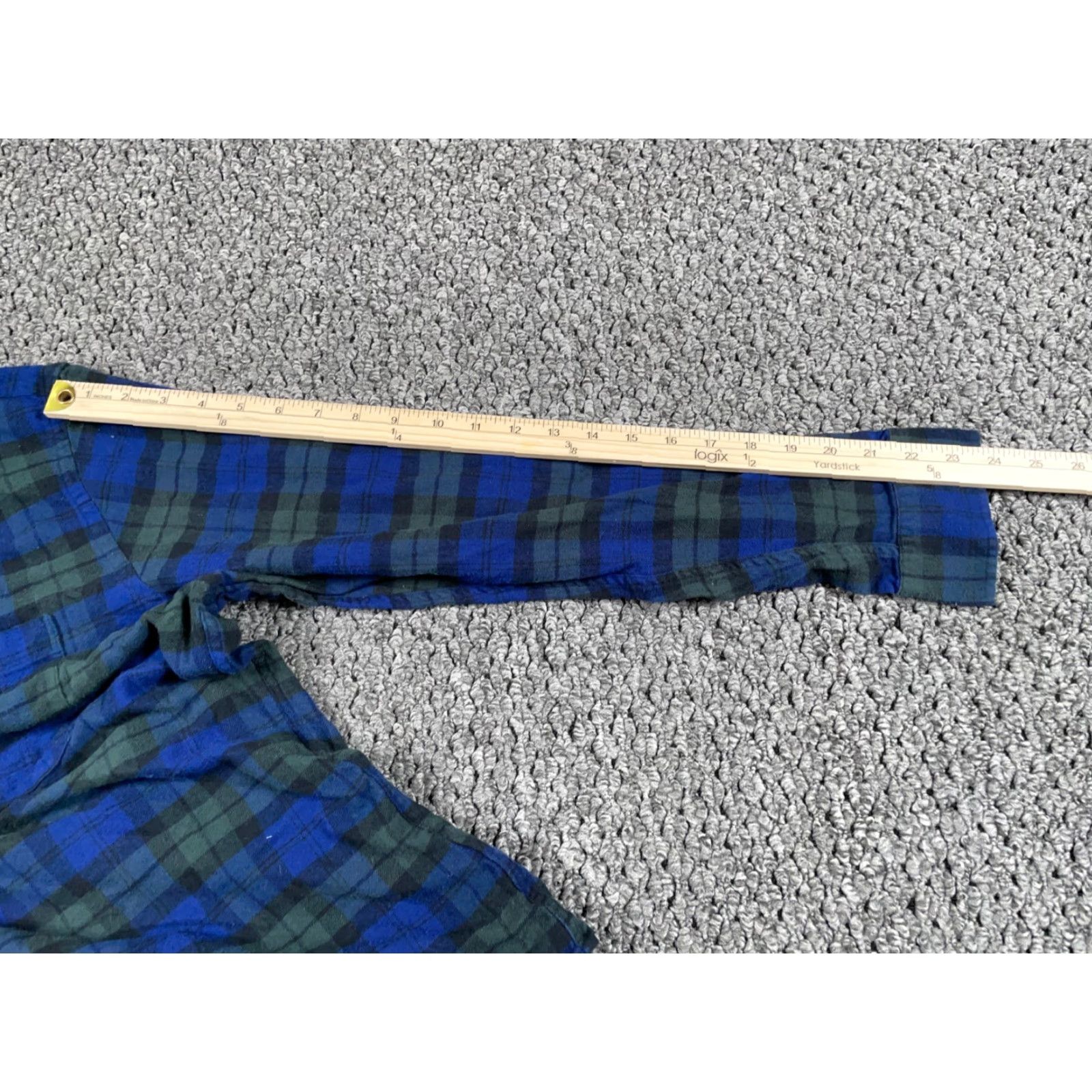 Brooks Brothers Brooks Brothers Regent Flannel Shirt Adult Large Blue Green Plaid Lightweight Size US L / EU 52-54 / 3 - 7 Thumbnail