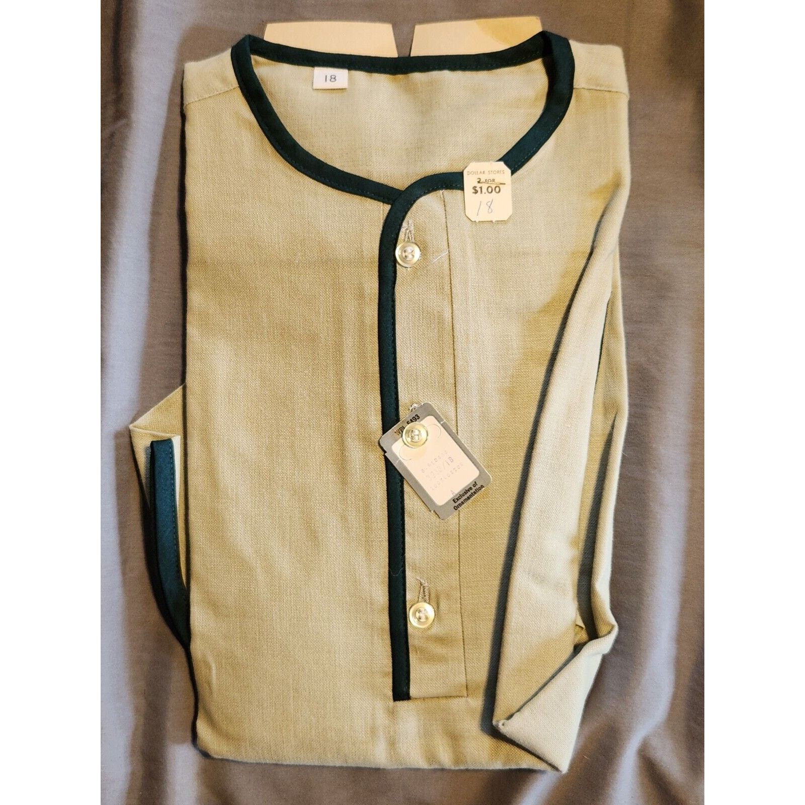 Washington DEE CEE shirt 1950's or older NOS size 18