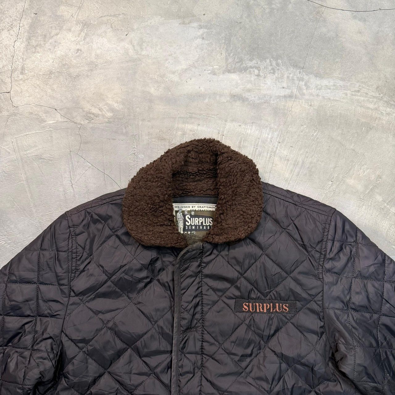 Other VINTAGE Surplus Seminary Wool Quilted Jacket Black Size US L / EU 52-54 / 3 - 3 Thumbnail