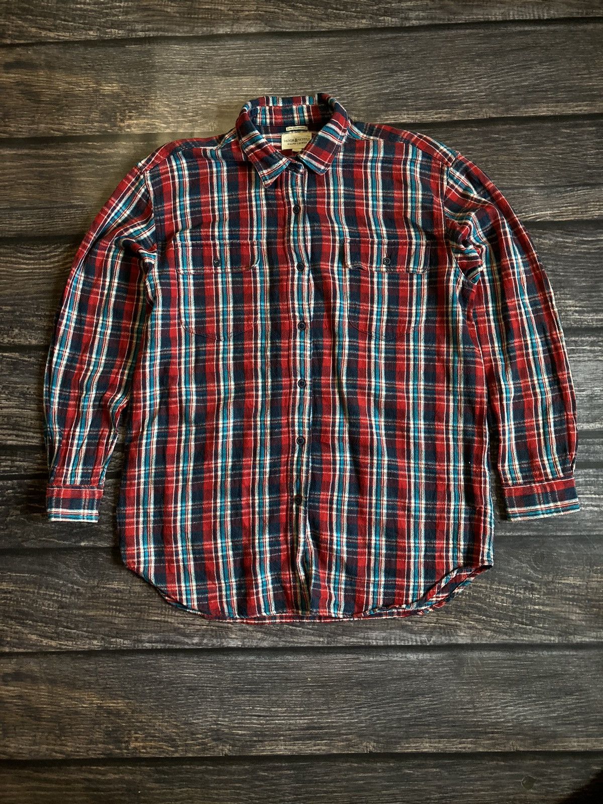 Denim & Supply Ralph Lauren × Ralph Lauren Ralph Laurent Flannel Shirt Size US L / EU 52-54 / 3 - 1 Thumbnail