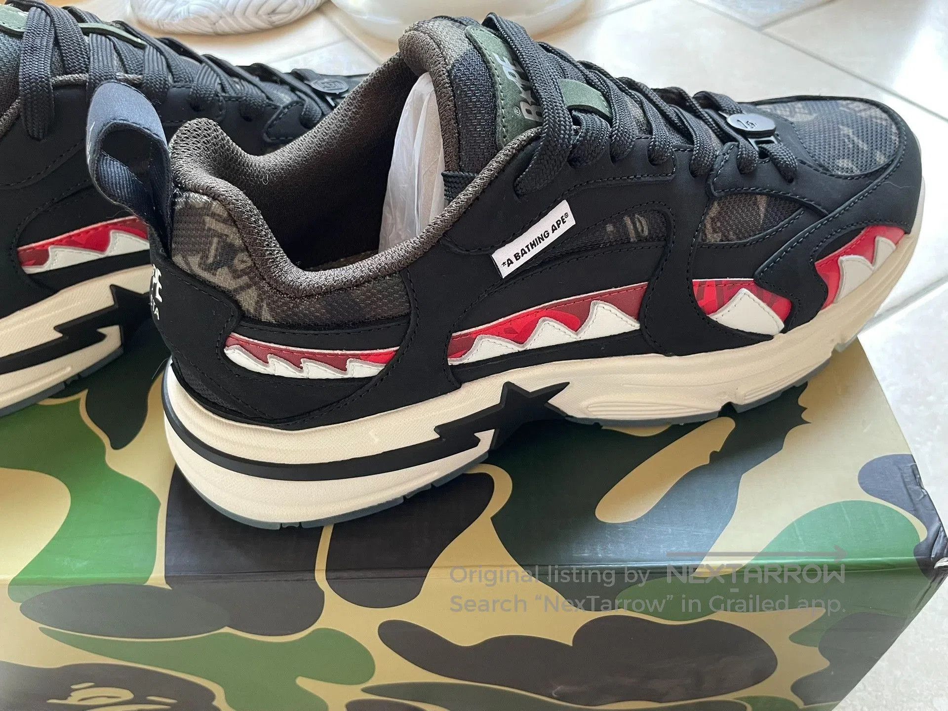Bape Bape Clot Sharksta Collaboration Shoes. Size US 10 / EU 43 - 2 Thumbnail