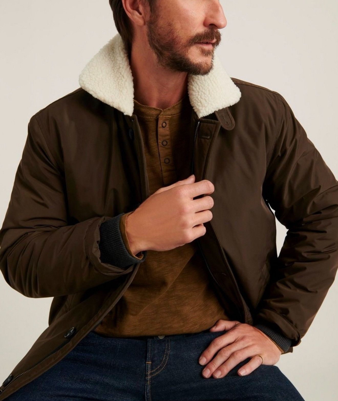 Lucky Brand Lucky Brand Sherpa Nylon Barn Coat Jacket Olive Size Medium Size US M / EU 48-50 / 2 - 8 Thumbnail