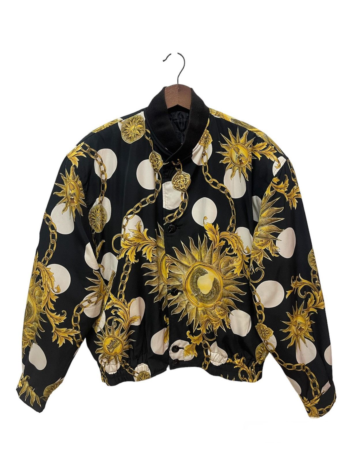 Designer × Japanese Brand VINTAGE SATIN JACKET INSPIRED VSACE Size US L / EU 52-54 / 3 - 1 Thumbnail