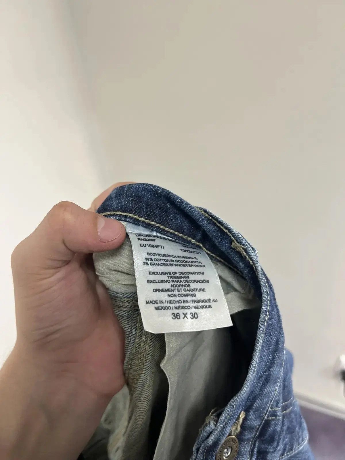 Dickies × Vintage Vintage Dickies Y2K Work Blue Hype Baggy Denim Jeans Size US 36 / EU 52 - 8 Thumbnail