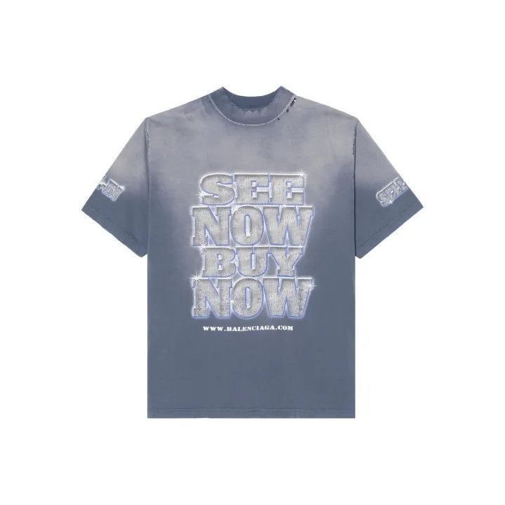 Balenciaga Balenciaga Balenciaga Graphic Print Short Sleeve TShirt -2 Size US XL / EU 56 / 4 - 1 Thumbnail