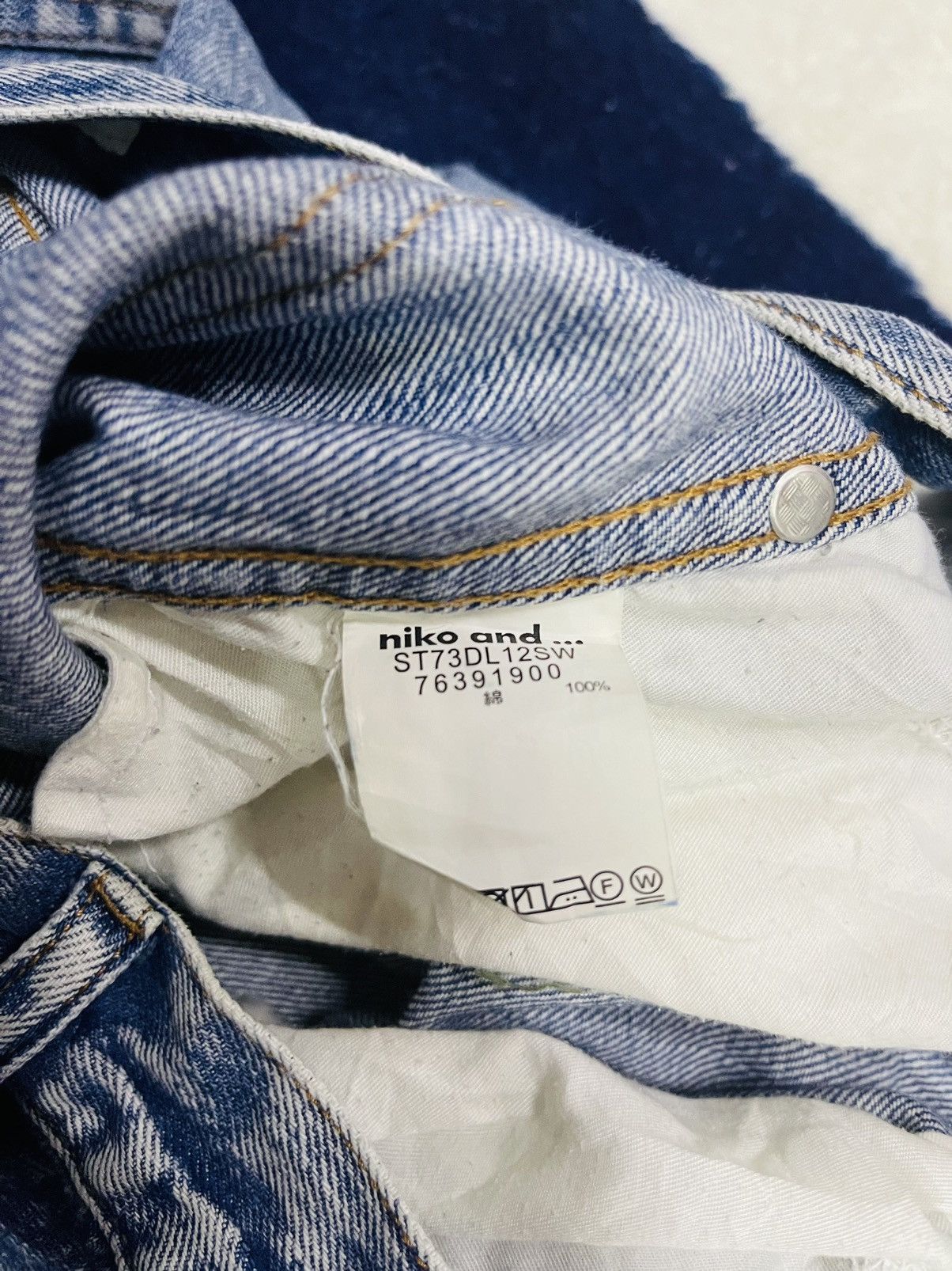 Japanese Brand Niko And… Baggy Jeans (11) Size 29" - 5 Thumbnail