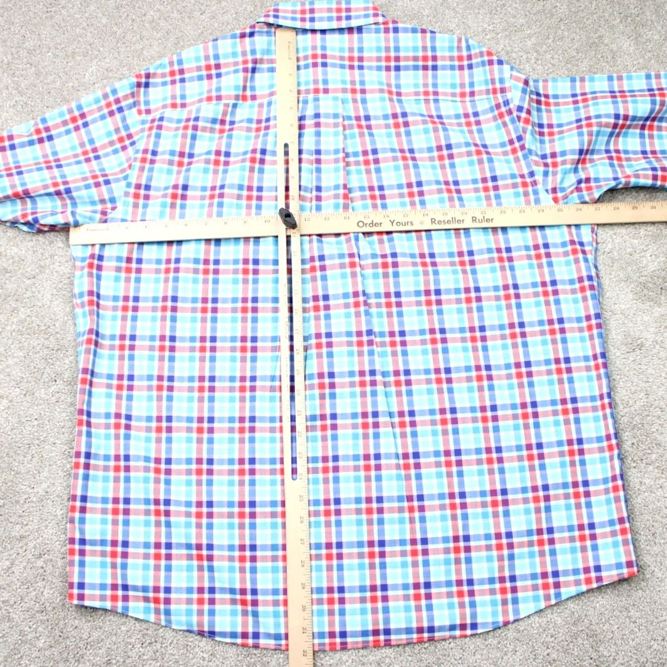 Jos. A. Bank Jos. A. Bank Shirt Mens XL Pink/Blue Traveler's Collection Cotton Long Sleeve Button-Up Plaid Classic Colors Mens XL Pink & Blue Size US XL / EU 56 / 4 - 7 Thumbnail