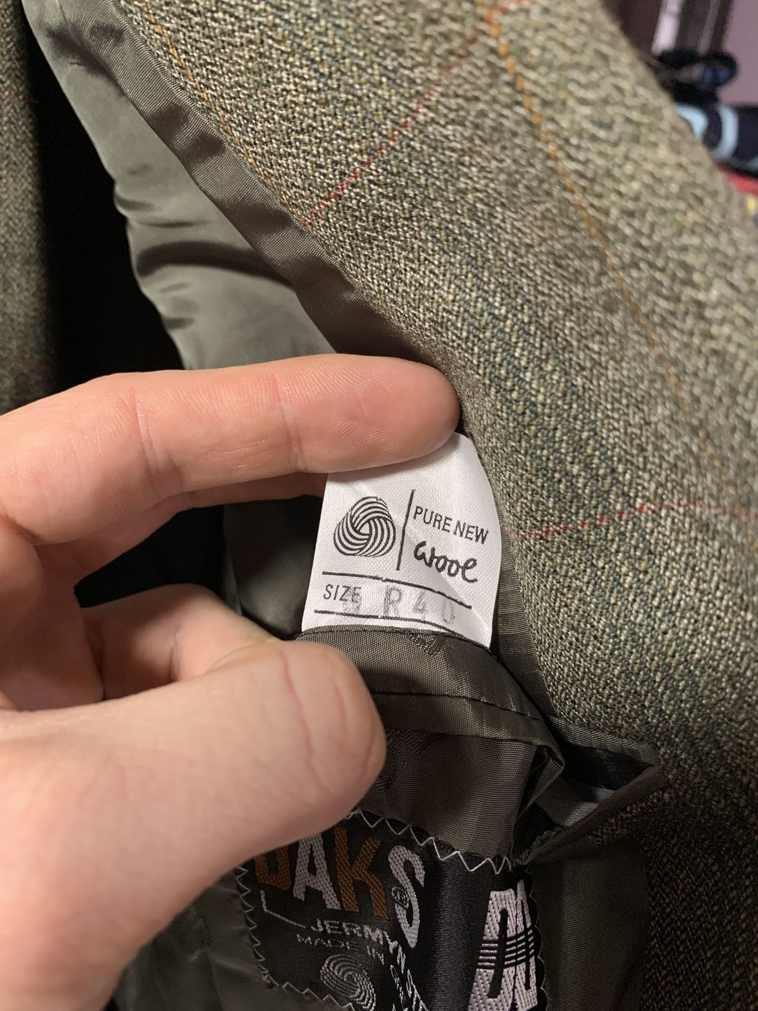 DAKS DAKS JERMYN STREET PURE NEW WOOL SUIT SIZE 40R Size 40R - 7 Thumbnail