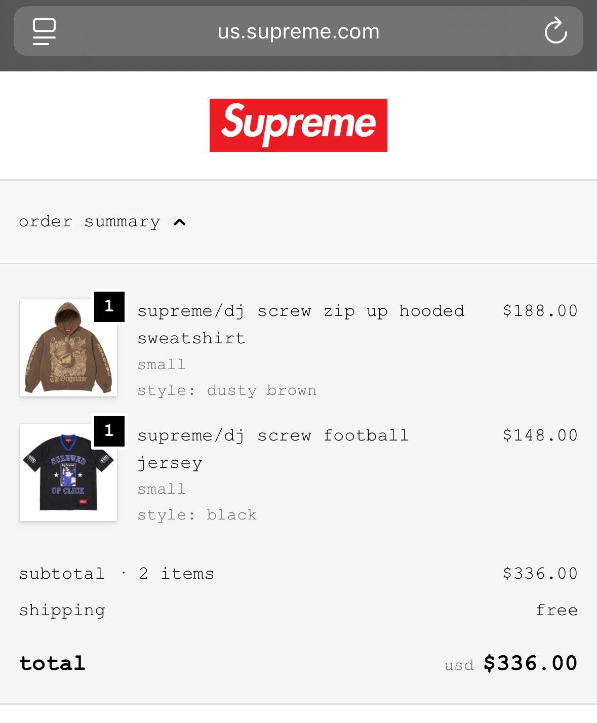 Supreme Supreme DJ Screw Football Jersey Black Size Small Size US S / EU 44-46 / 1 - 8 Thumbnail