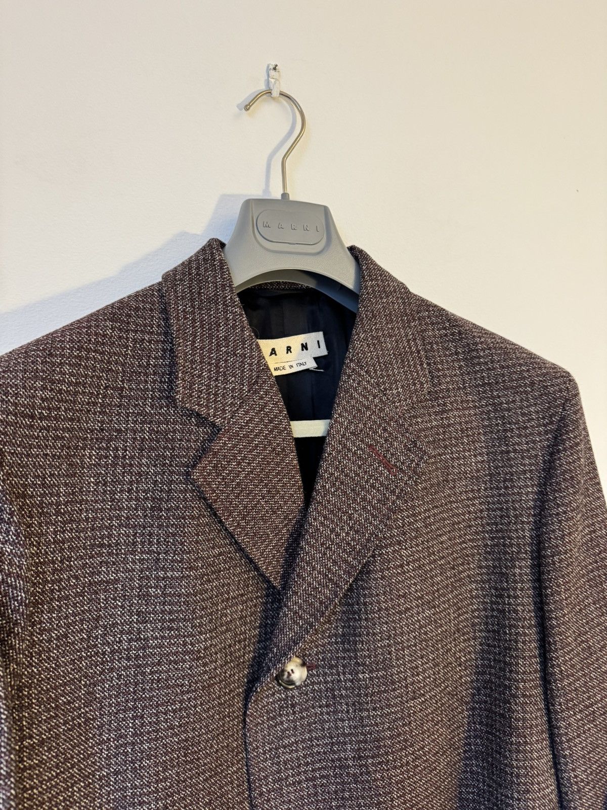 Marni Marni Checkered Wool Coat Size US M / EU 48-50 / 2 - 2 Thumbnail