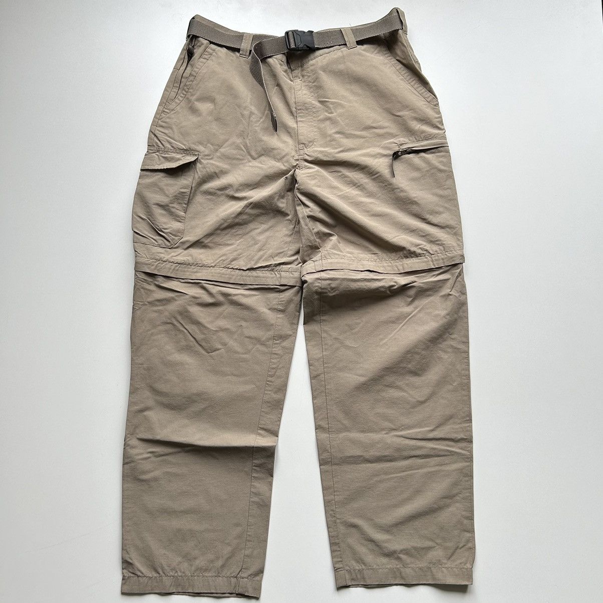 image of Vintage 2000S Wind River Convertible Nylon Cargo Pants 36X31 in Khaki, Men's