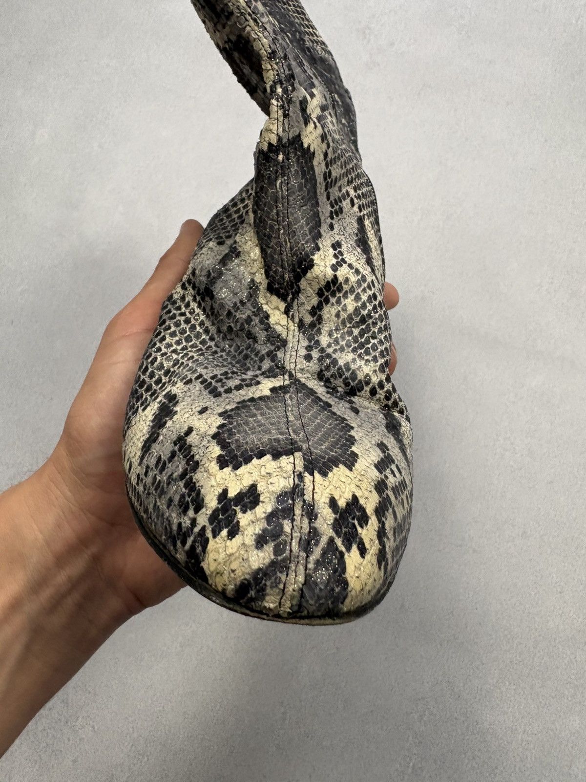 Designer Thierry Rabotin Python Print Leather Ankle Boots Women’s 38 Size US 8 / IT 38 - 8 Thumbnail