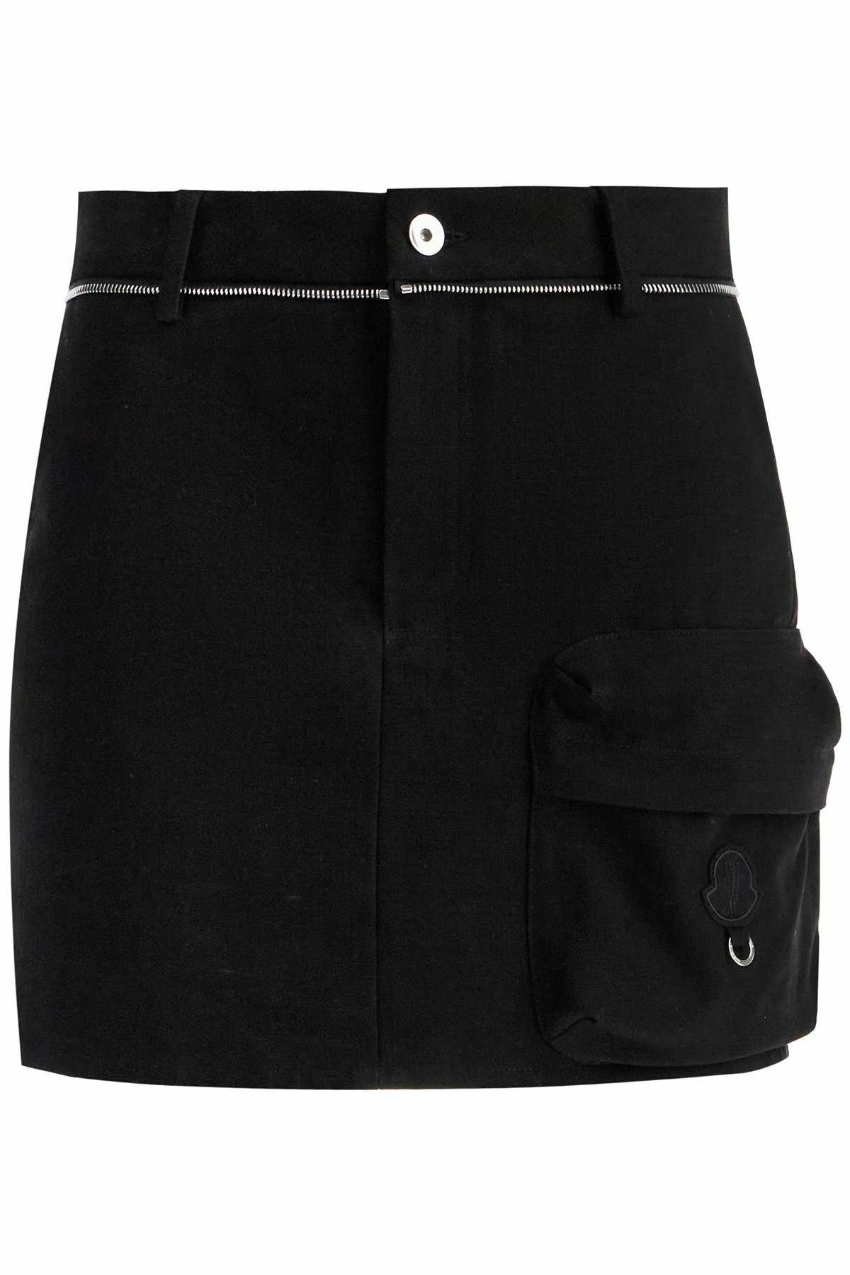 Moncler o1y1125 Mini Skirt in Black Size 28" / US 6 / IT 42 - 1 Thumbnail