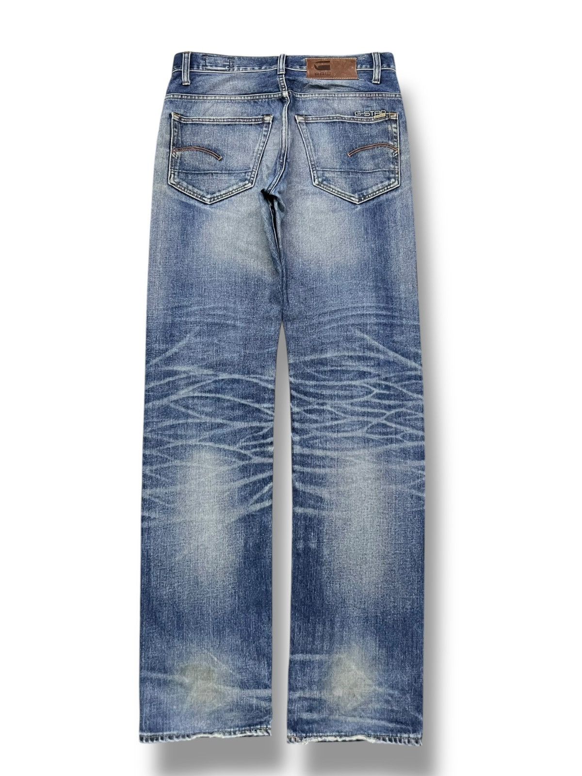 G-Star Vintage G-Star Raw 3301 - Faded Whisker Wash, Distressed Size US 32 / EU 48 - 3 Thumbnail