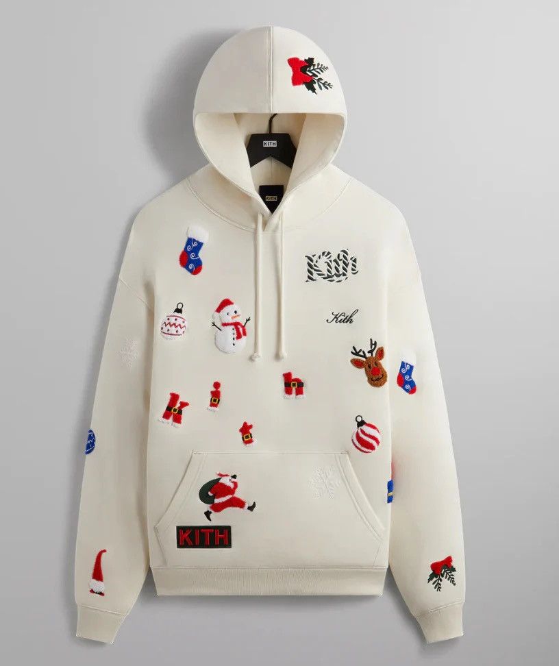 image of Kith Kithmas Koodie in White, Men's (Size XL)