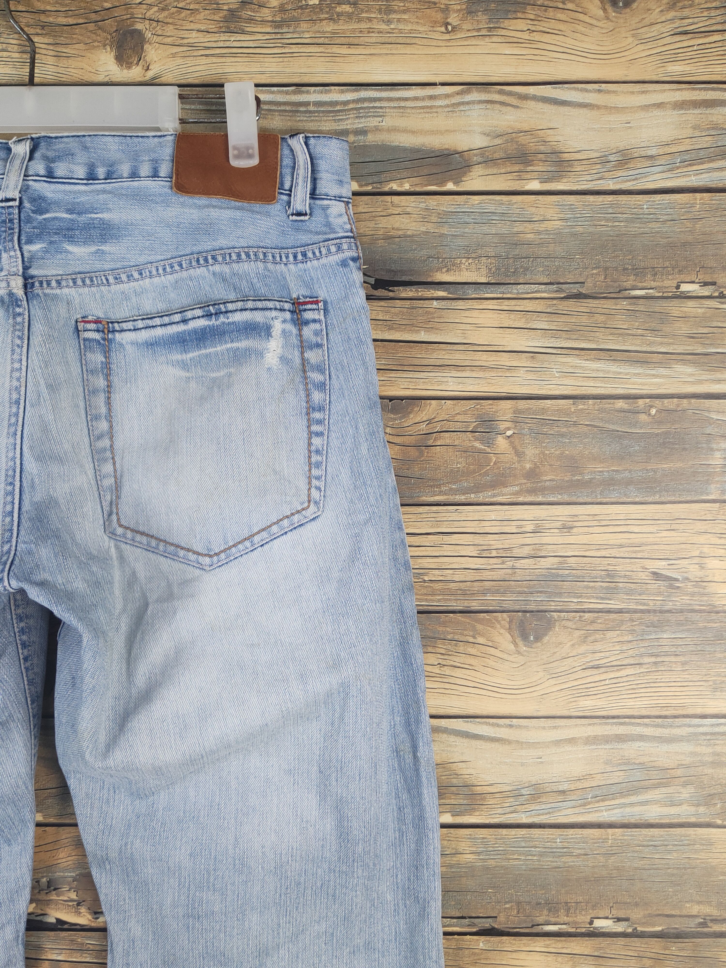 Global Work Global Work Light Blue Distressed Ripped denim Jeans #W1604 Size US 32 / EU 48 - 11 Thumbnail