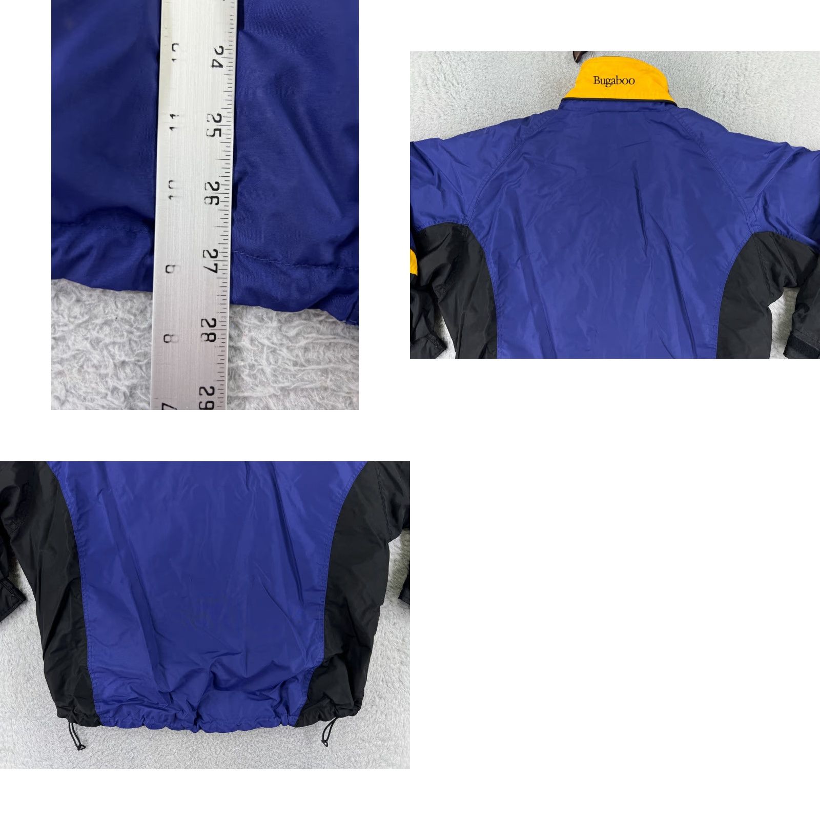 Vintage Columbia Jacket Womens XL Blue Black Yellow Windbreaker Hooded Full Zip Lightweight Casual Pockets Autumn Winter 90s Outdoor Mens Womens Girls Boys Size XL / US 12-14 / IT 48-50 - 9 Thumbnail