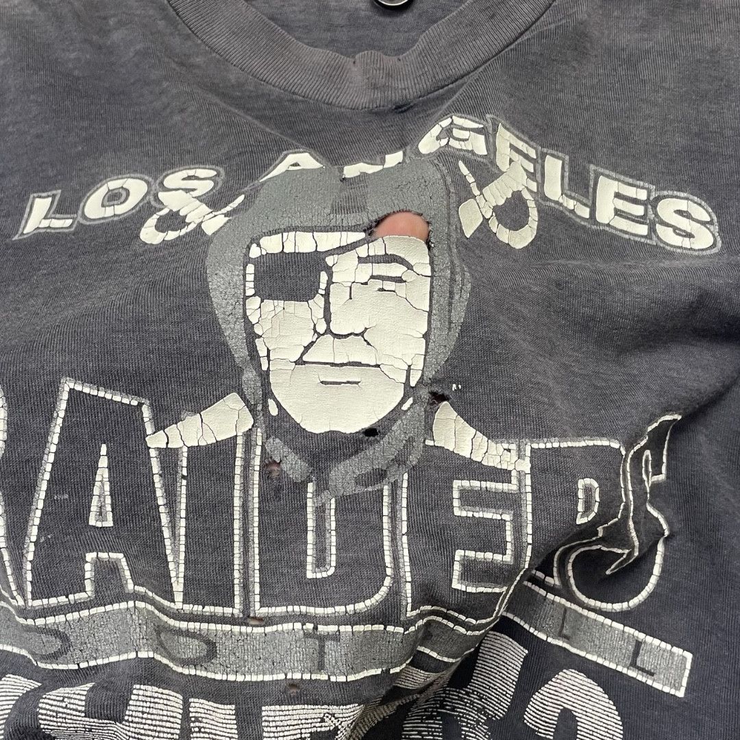 Vintage Vintage 90s Los Angeles Raiders NFL tee Size US S / EU 44-46 / 1 - 7 Thumbnail
