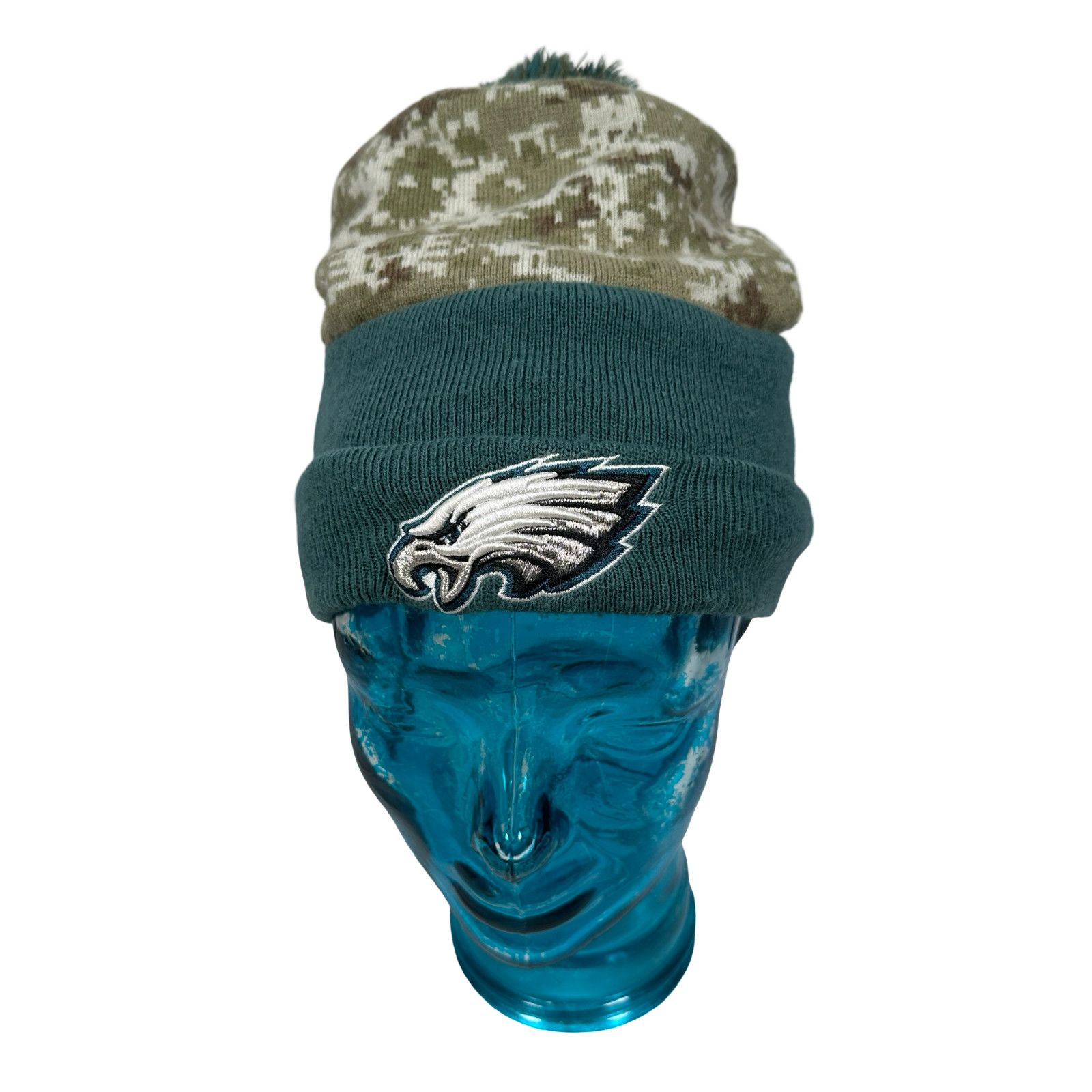 New Era New Era NFL Philadelphia Eagles Salute Beanie Hat Mens Green Size ONE SIZE - 2 Thumbnail
