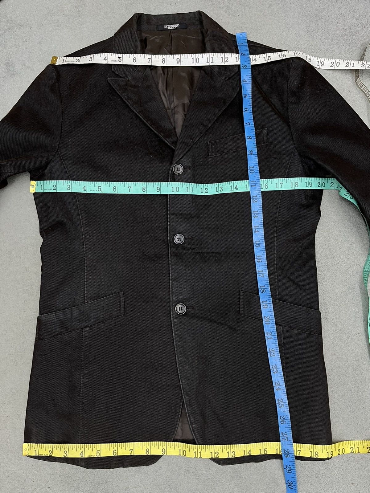 Tornado Mart ARCHIVE🔥TORNADO MART WAXED BLAZER JACKET Size M / US 6-8 / IT 42-44 - 12 Thumbnail