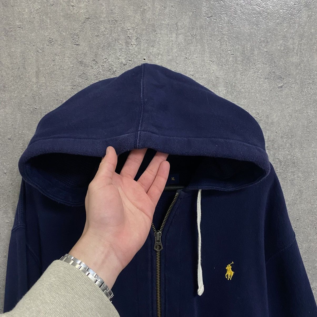 Polo Ralph Lauren Vintage Polo Ralph Lauren Zip Up Hoodie Navy Blue Size US XL / EU 56 / 4 - 6 Thumbnail