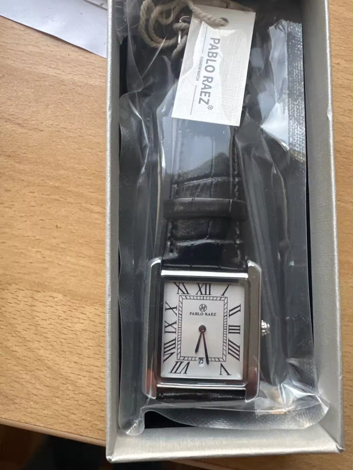 Leather Square Classical Watch Size ONE SIZE - 7 Thumbnail