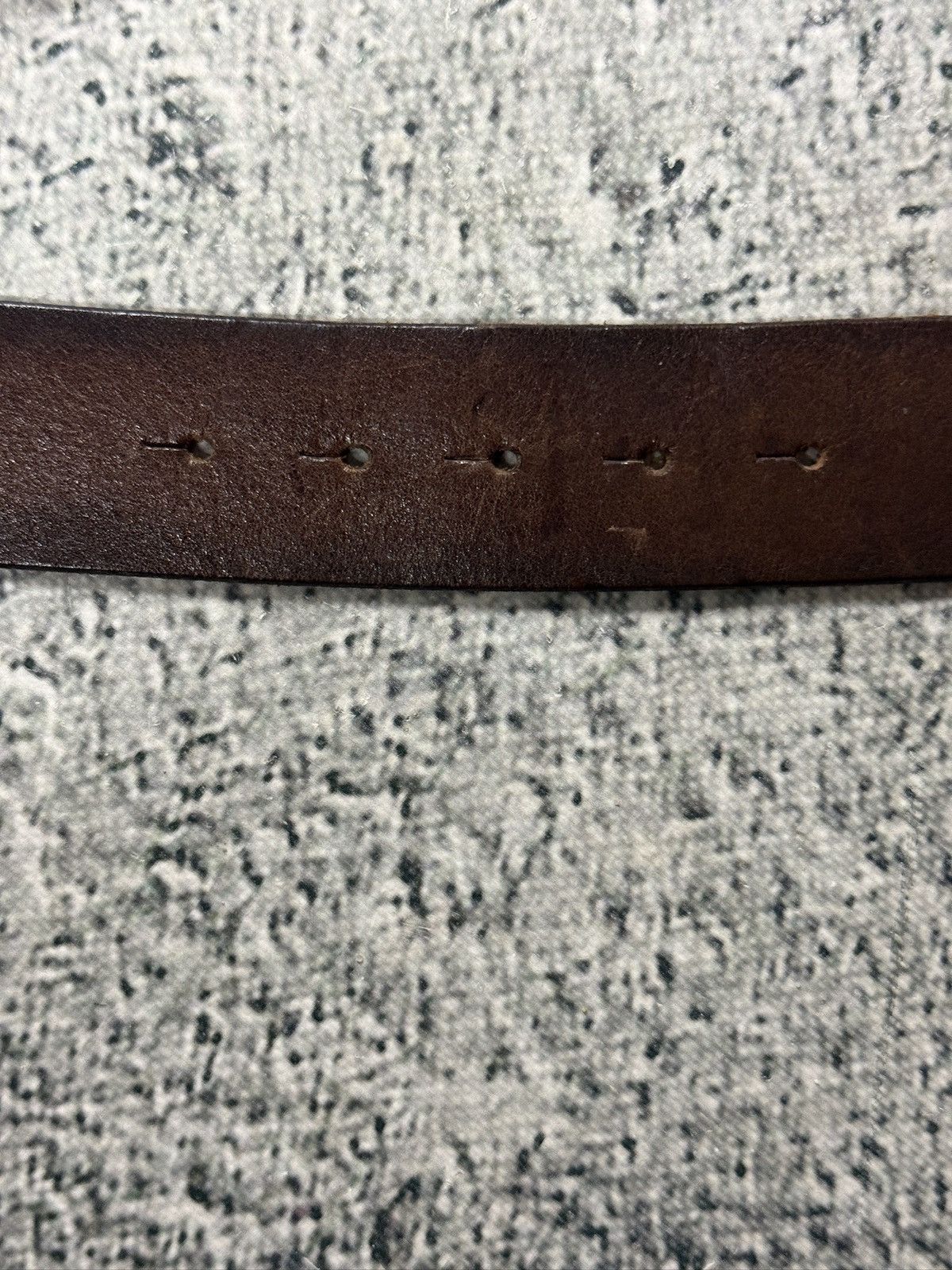 Diesel Diesel leather belt big buckle Y2K brown Size 40 - 7 Thumbnail