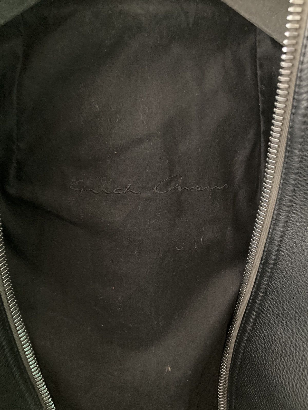 Rick Owens NEVER WORN/ Rick Owens Black Kunst Leather Jacket Size US M / EU 48-50 / 2 - 12 Thumbnail