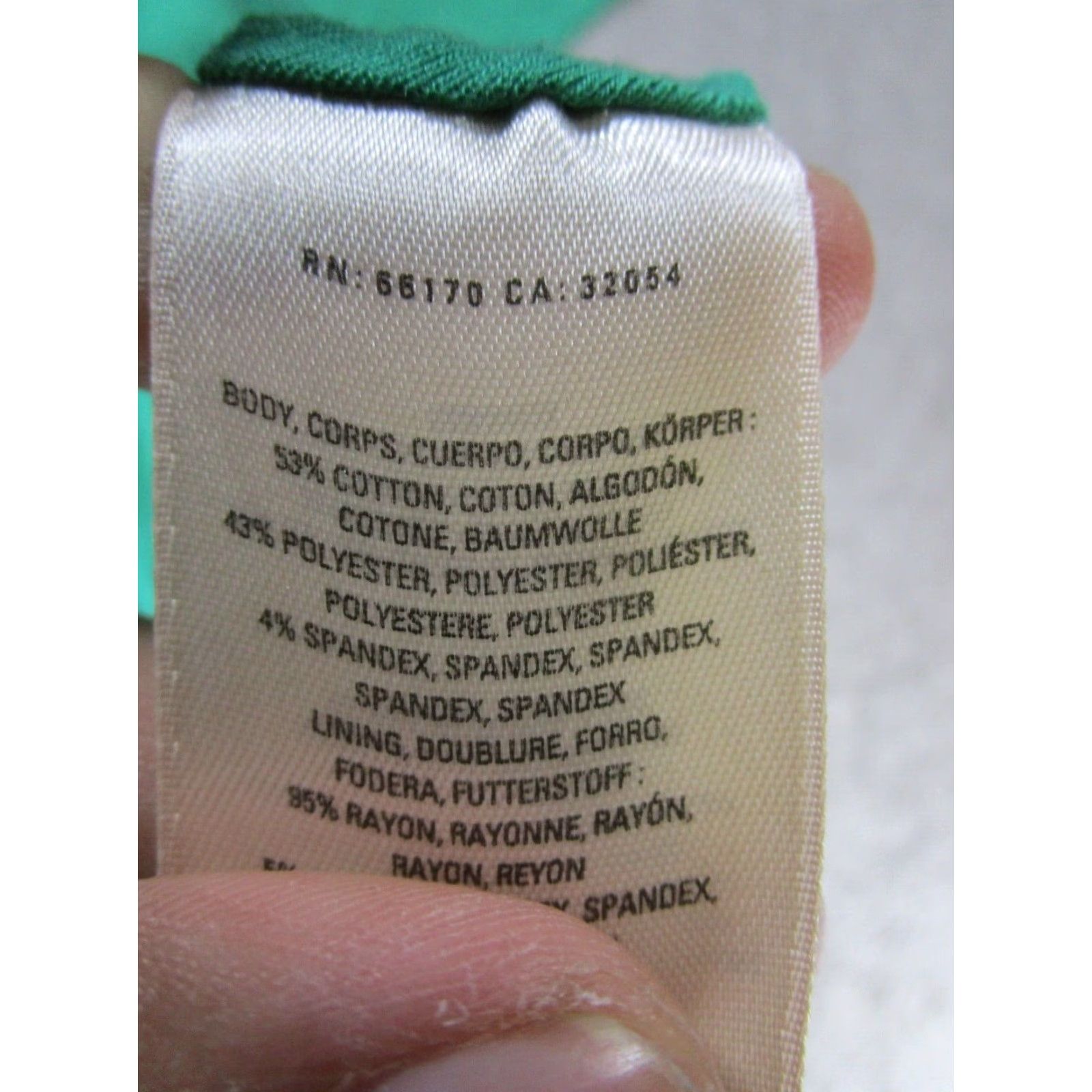 Vintage Maeve Green Cotton A-Line Dress Womens Small Short Sleeve Size S / US 4 / IT 40 - 4 Thumbnail