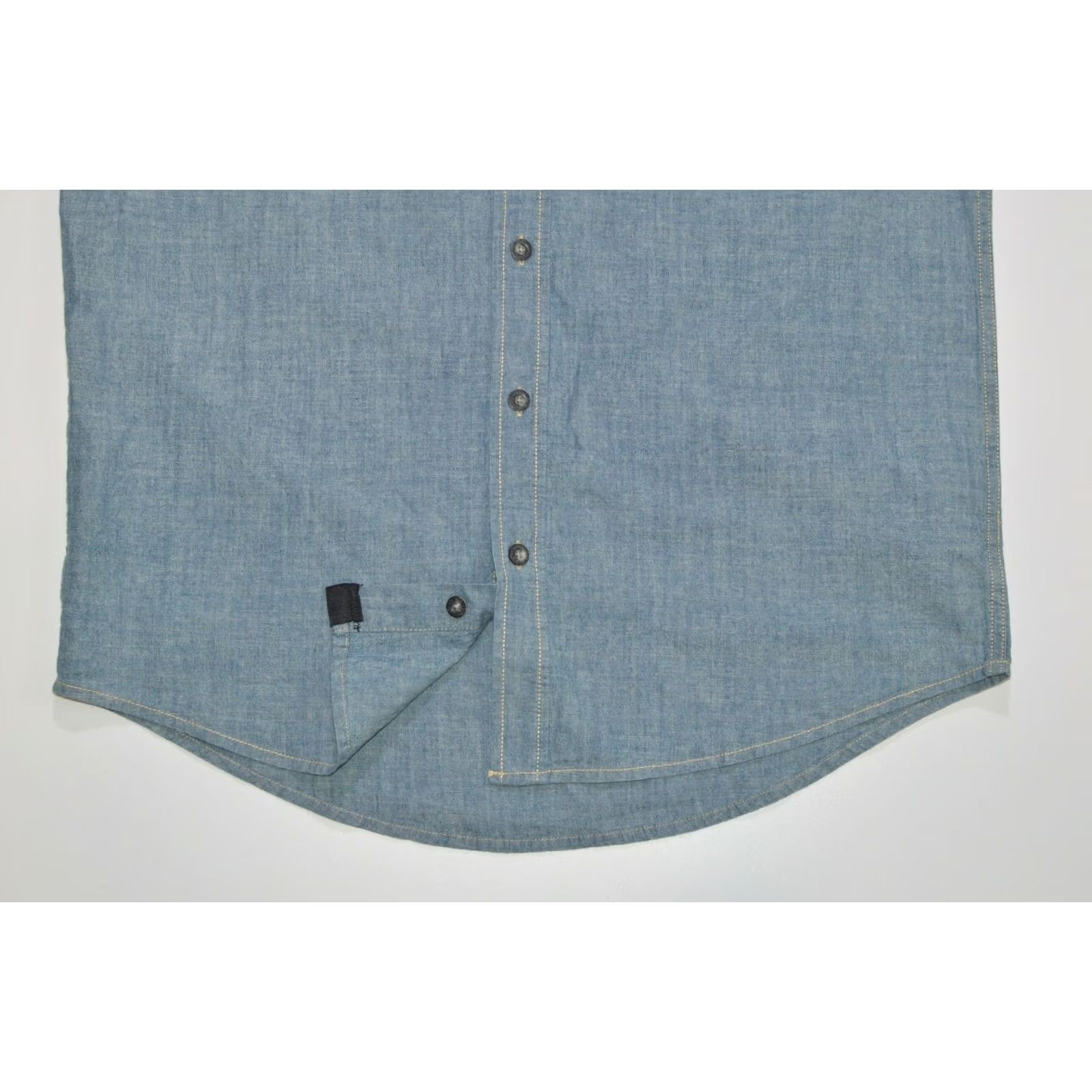 Harley Davidson Harley-Davidson Big Back Logo Chest Pocket Denim Vest Gilet L Mens Blue Cotton 100% Denim Pocket Vest Harley-Davidson Shirt? Size US L / EU 52-54 / 3 - 4 Thumbnail