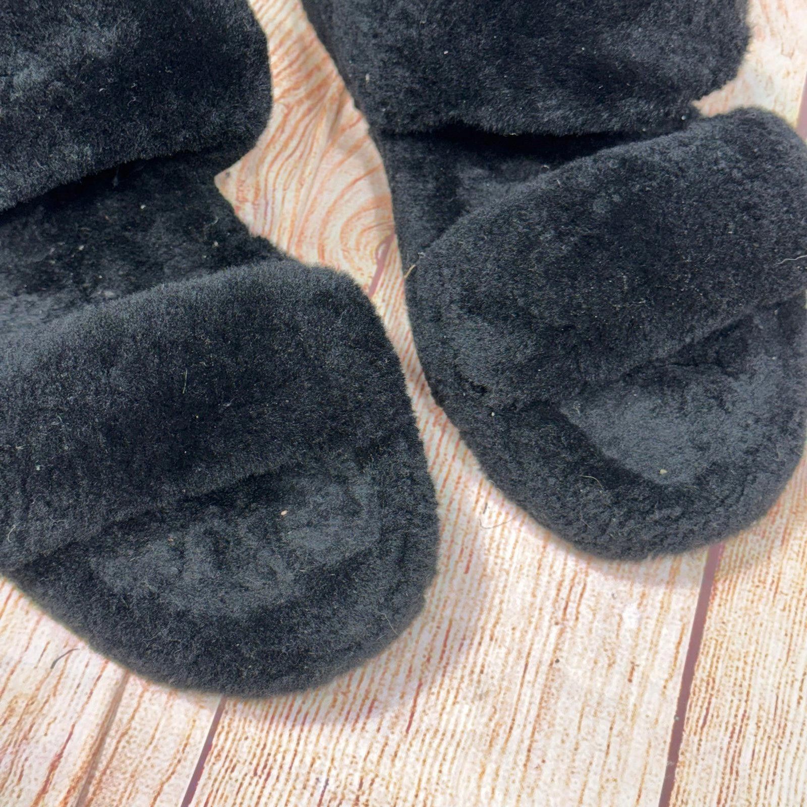 Other UGG Fluffy Black Slippers with Logo Strap Size 9 Size US 9 / IT 39 - 5 Thumbnail