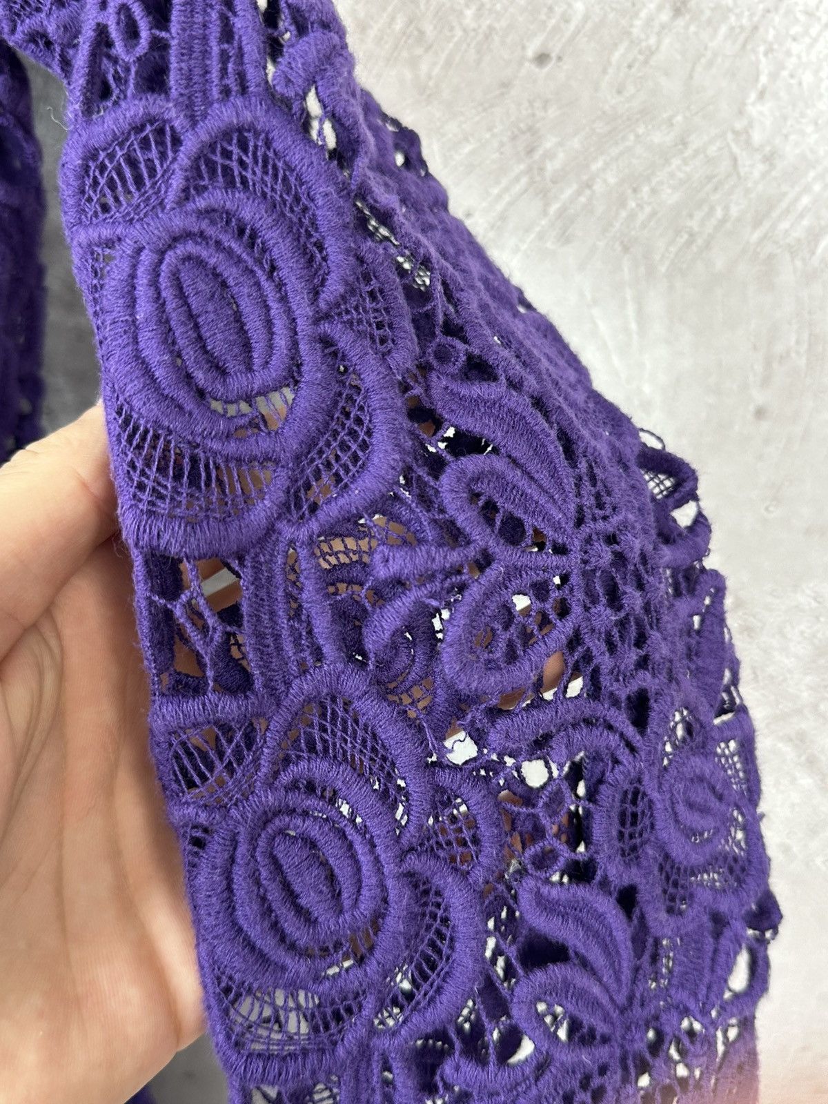 sachin and babi light blue dress Cheongsam With Embroidered Flowers In Purple – SENSEBYMEI main image 0