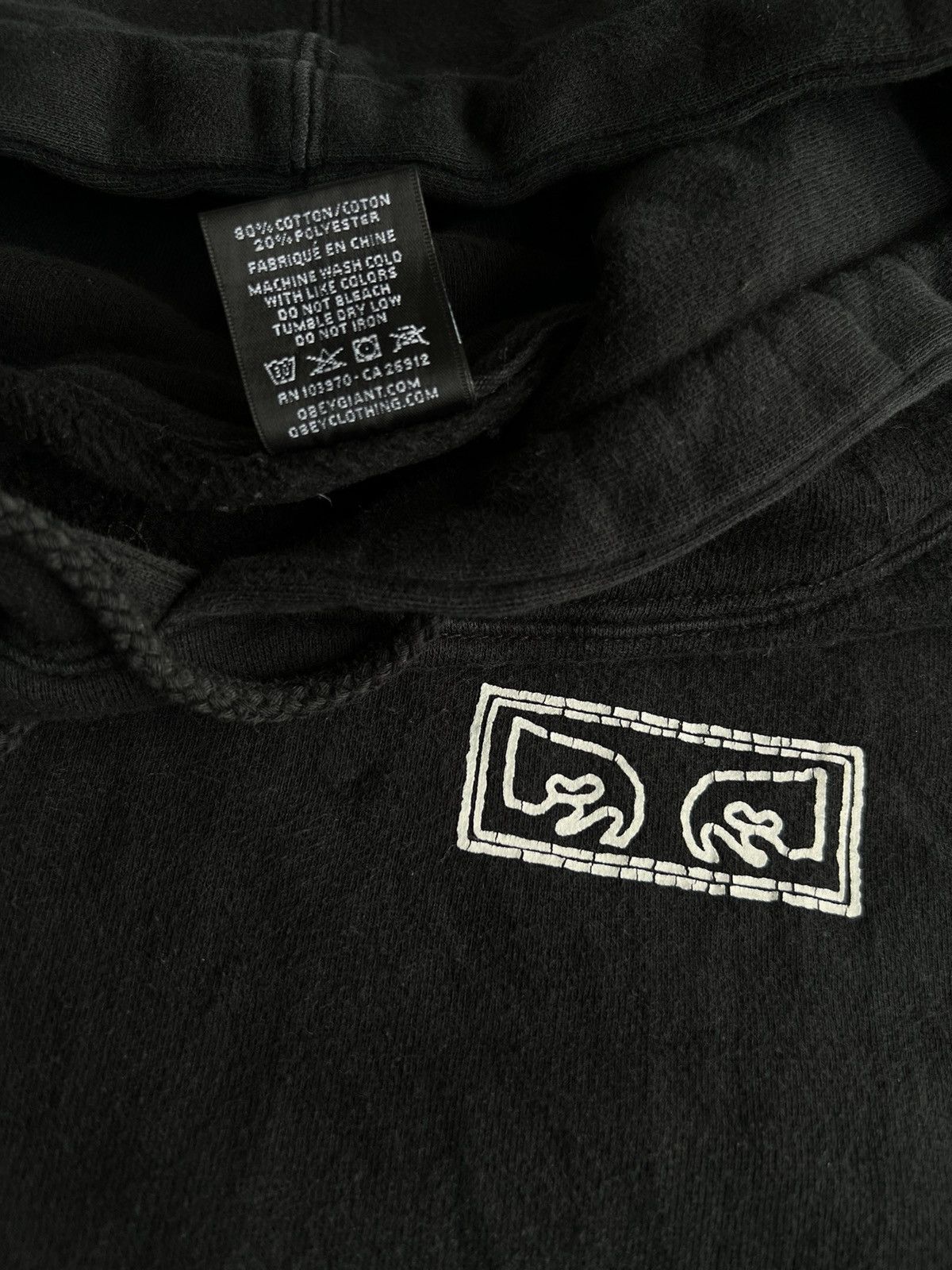 Hook-Ups × Obey × Vintage Vintage Obey Propaganda "YOUR LAW" Baggy Skater Hoodie Size US S / EU 44-46 / 1 - 8 Thumbnail