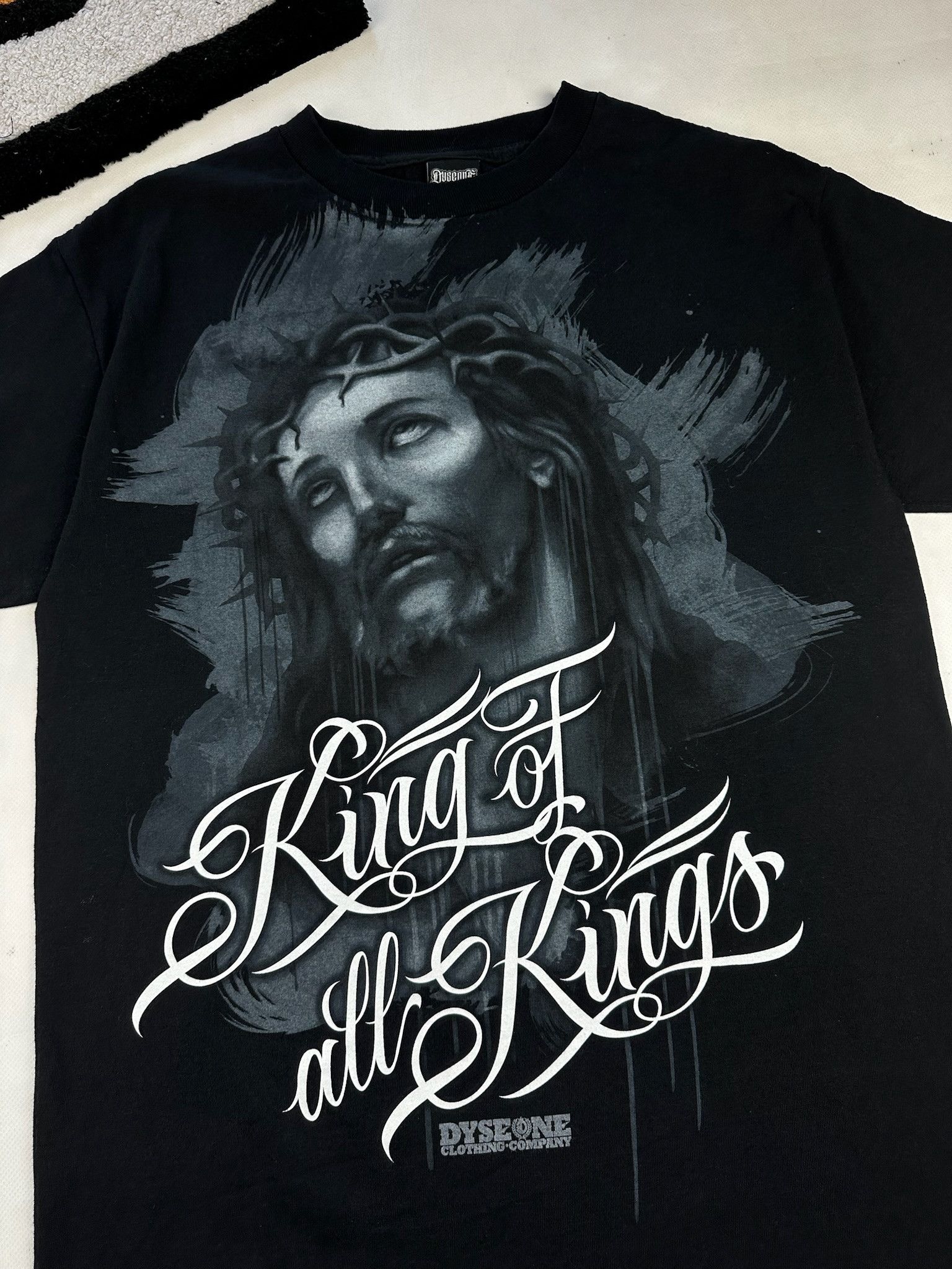 Vintage Vintage Jesus Christ Tee king of all kings rap tShirt Size US M / EU 48-50 / 2 - 2 Thumbnail