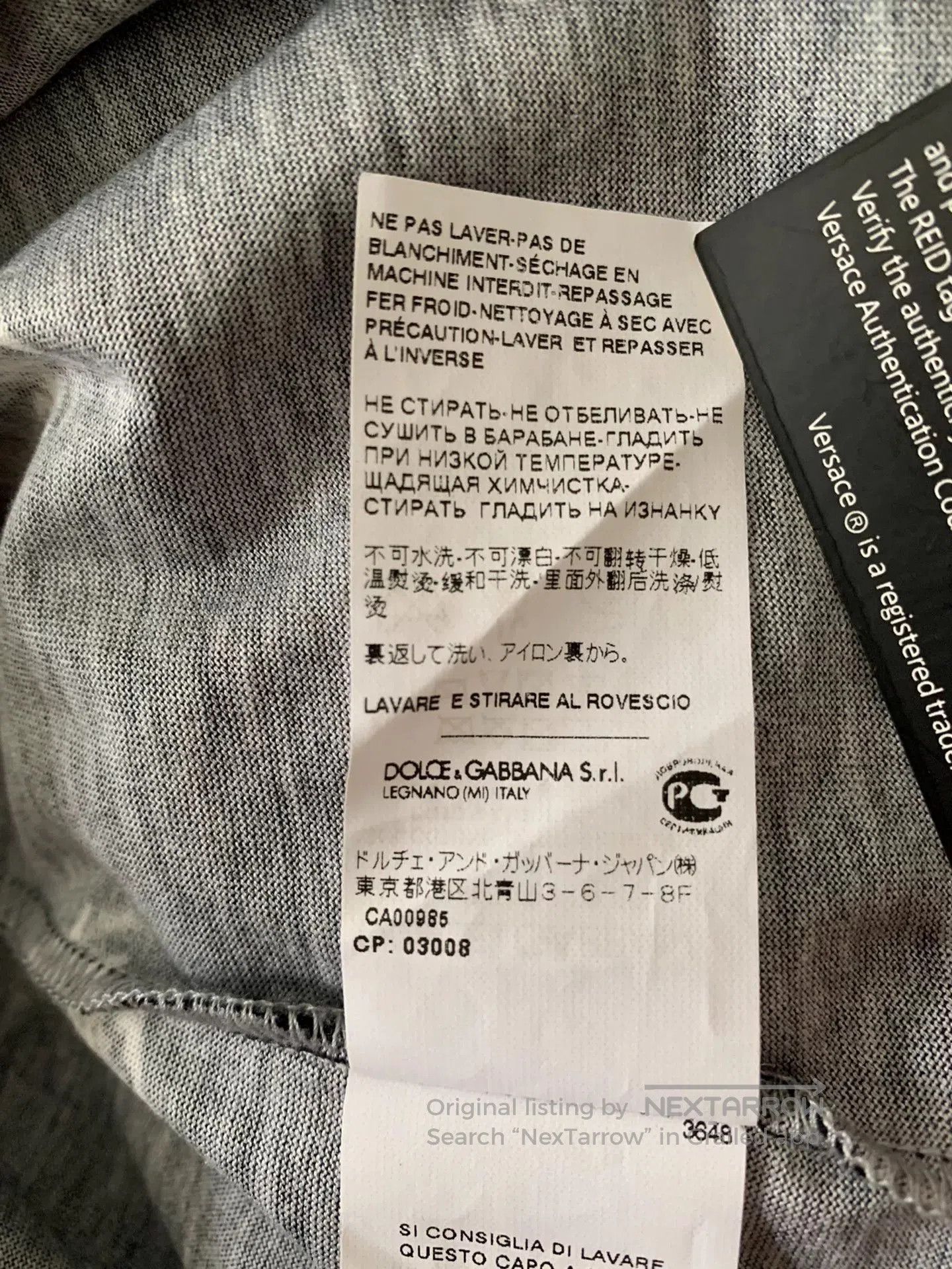 Japanese Brand Dolce & Gabbana Short Sleeve T-Shirt. Size US M / EU 48-50 / 2 - 5 Thumbnail