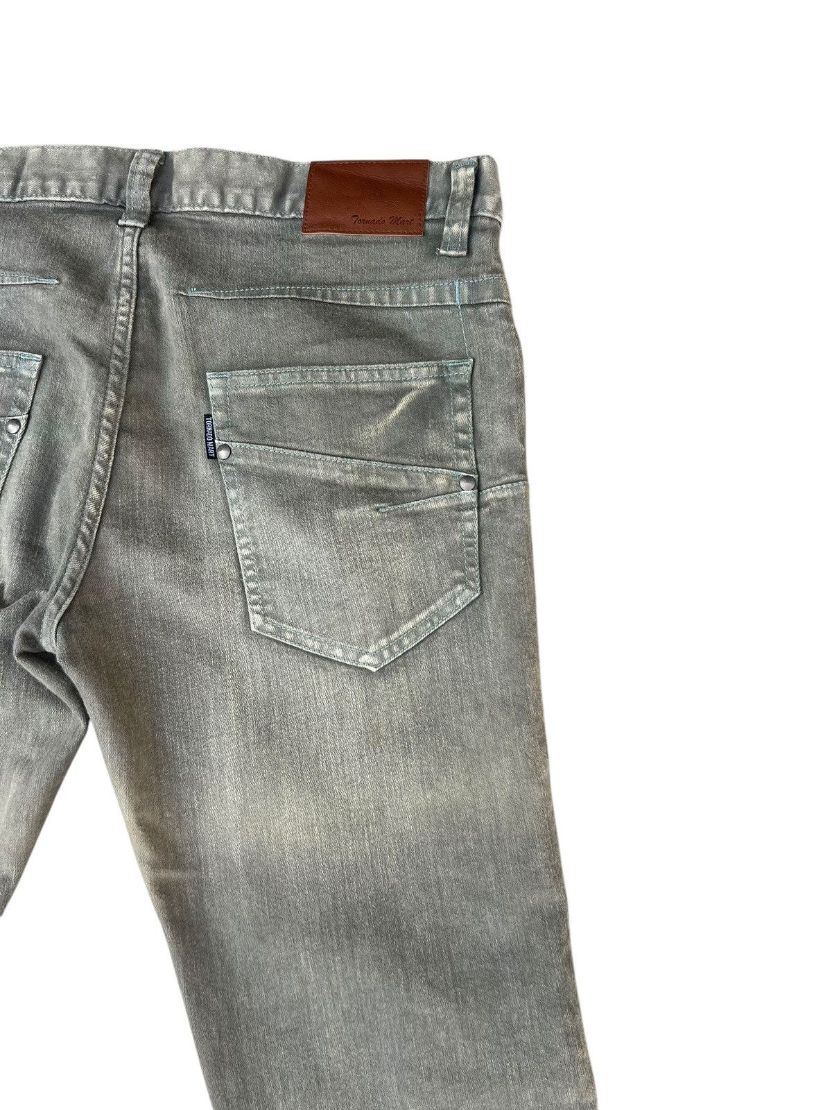 Tornado Mart Moss Wash Tornado Mart Faded Stretch Flare Pant Size US 31 - 18 Thumbnail