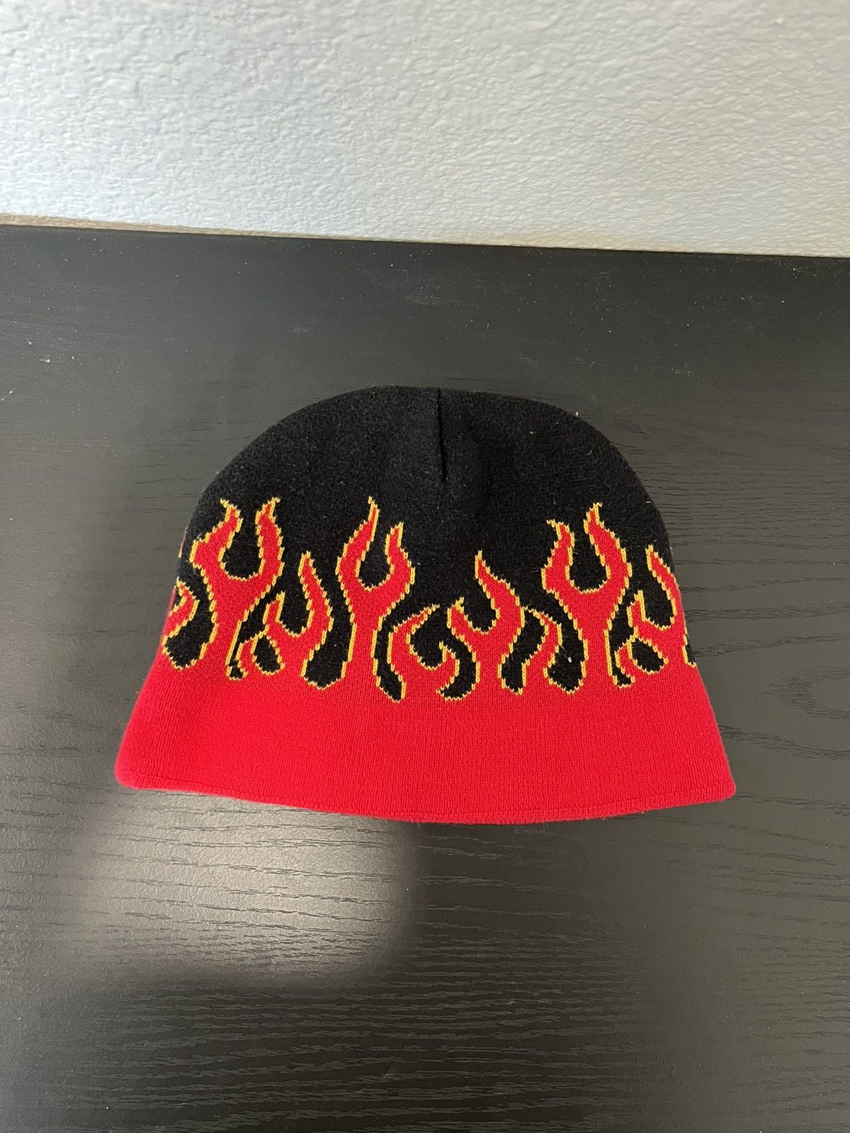 Vintage Y2K flame beanie Size ONE SIZE - 2 Thumbnail