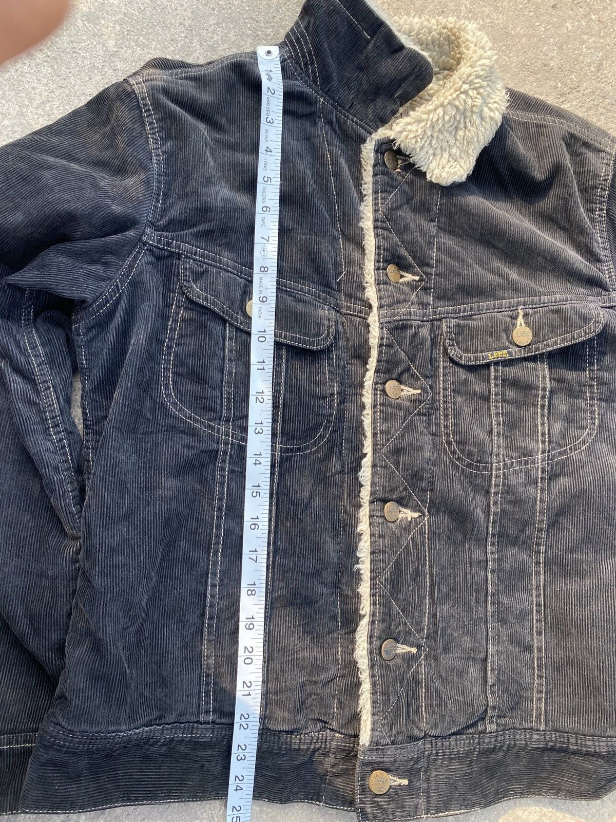 Lee × Vintage Vintage Lee Washed Denim Furr jacket Size US S / EU 44-46 / 1 - 5 Thumbnail