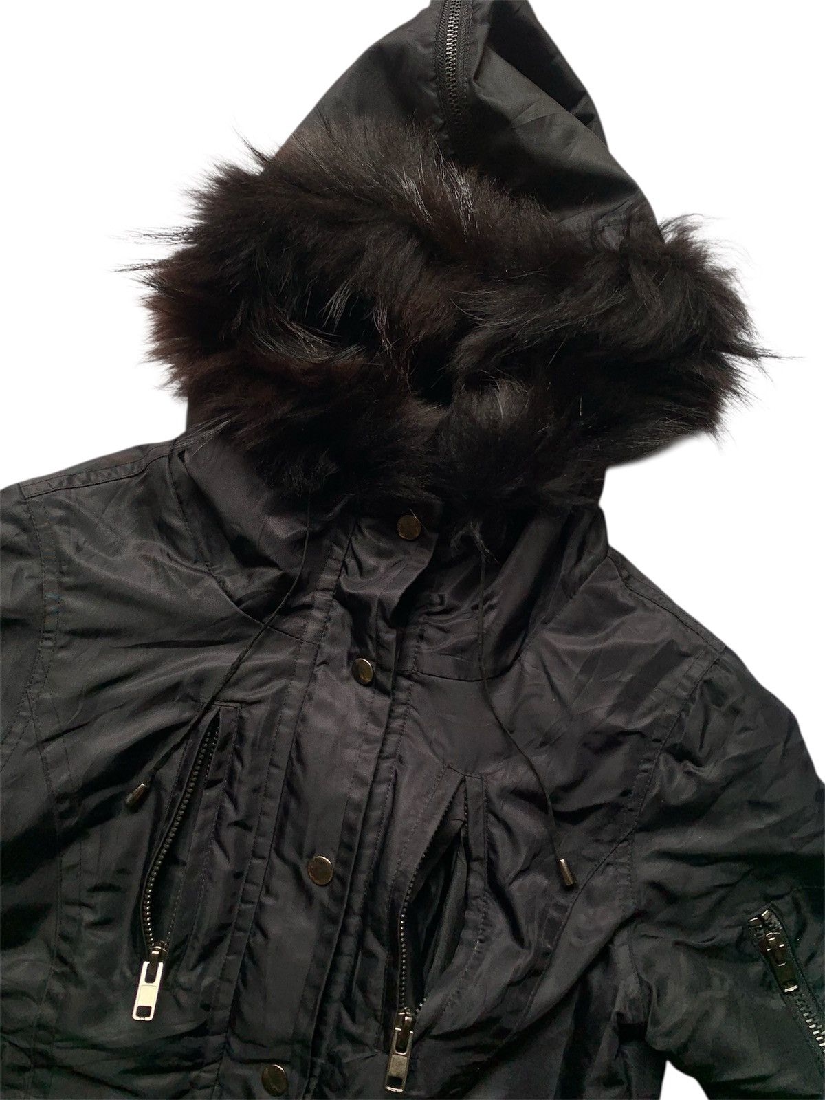 KMRii Lip Service Laced Up Fur Rabbit and Raccoon Military Jacket Size US M / EU 48-50 / 2 - 8 Thumbnail