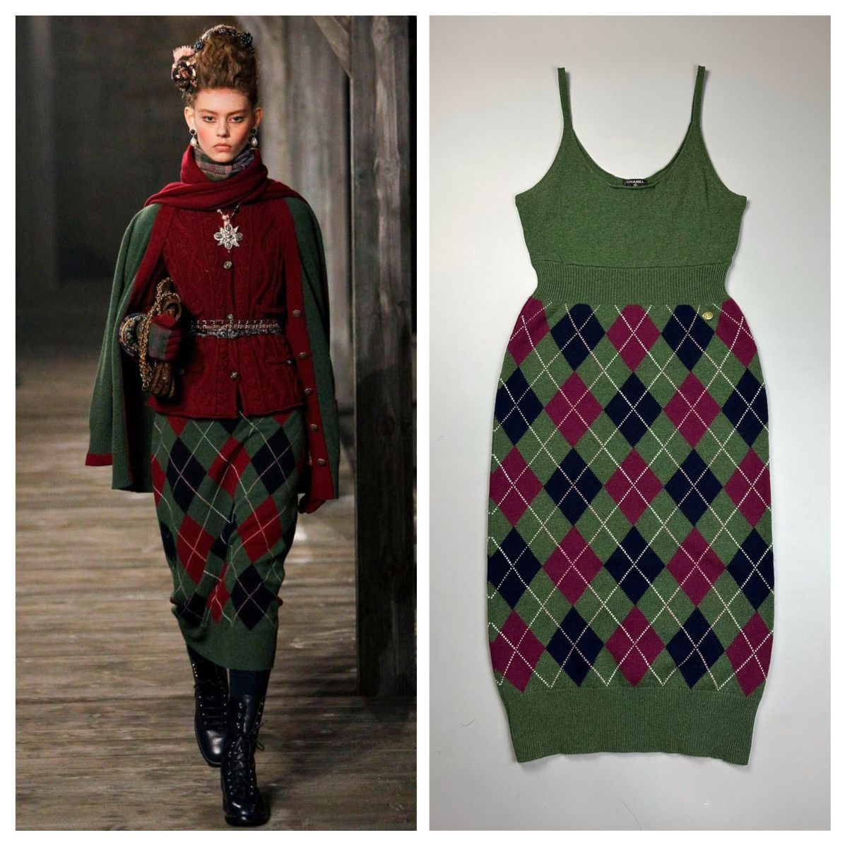 Chanel Chanel kashmere dress long archive Size XS / US 0-2 / IT 36-38 - 1 Thumbnail