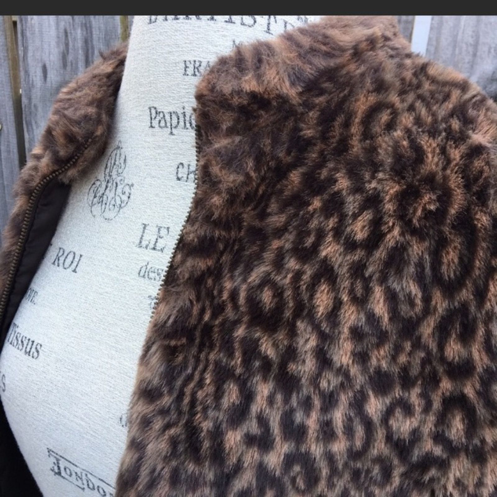 Other 90s Y2K VTG Designers Originals leopard faux fur vest Size M / US 6-8 / IT 42-44 - 4 Thumbnail