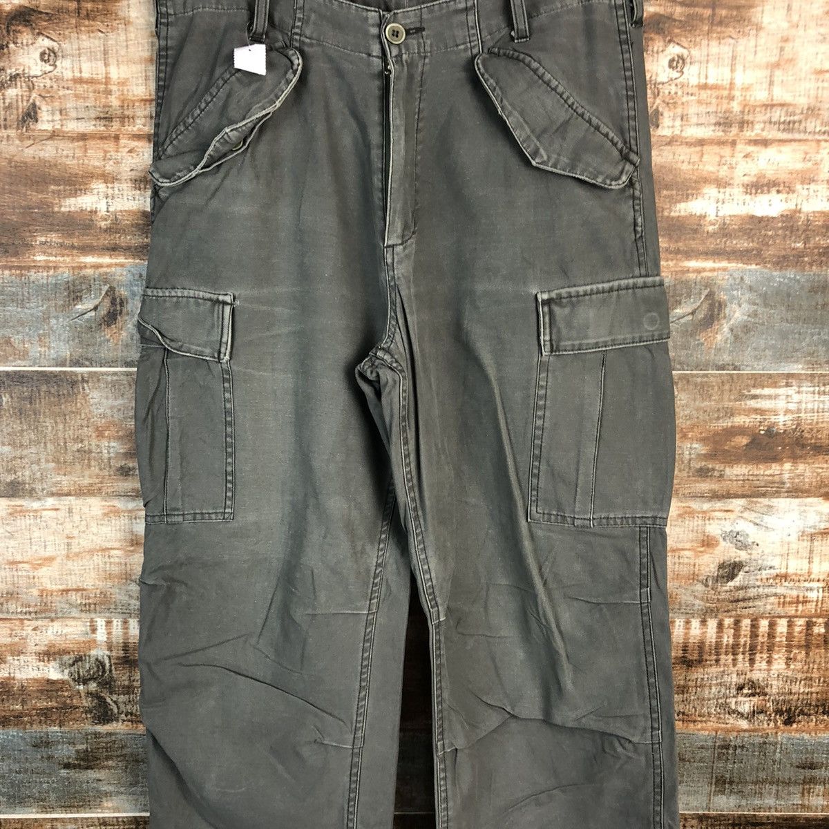Japanese Brand DL Jungle Storm Green Cargo Multipocket Pants #C098 Size US 32 / EU 48 - 5 Thumbnail
