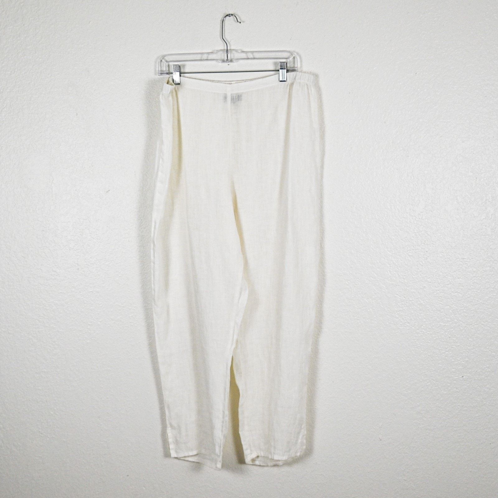 FLAX Flax by Jeanne Engelhart Large Linen Pocketed Ankle pant Size 34" / US 12 / IT 48 - 2 Thumbnail