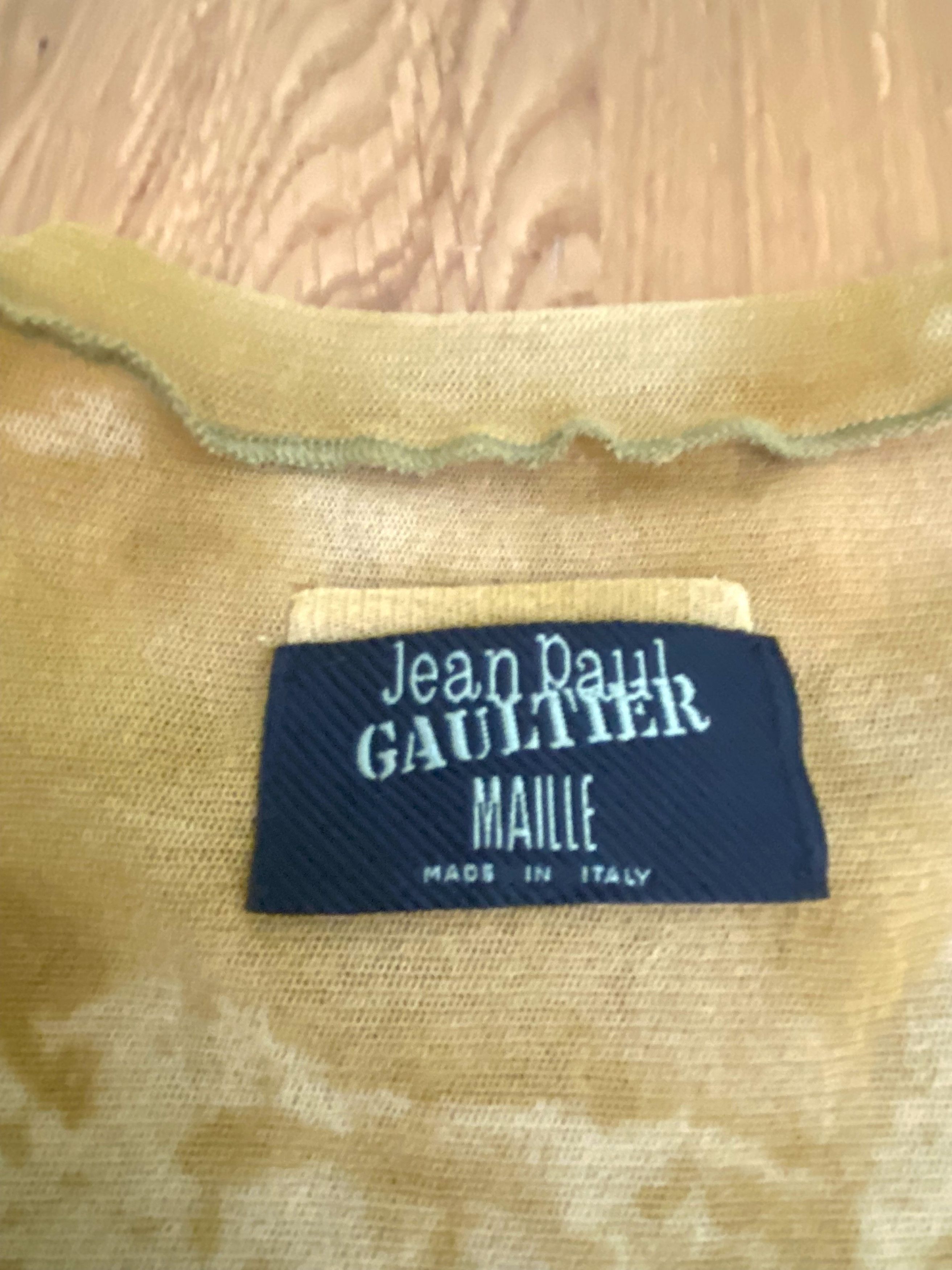 Jean Paul Gaultier Jean Paul Gaultier Warrior Indian Mesh Men Tee Top T-shirt Size US M / EU 48-50 / 2 - 8 Thumbnail