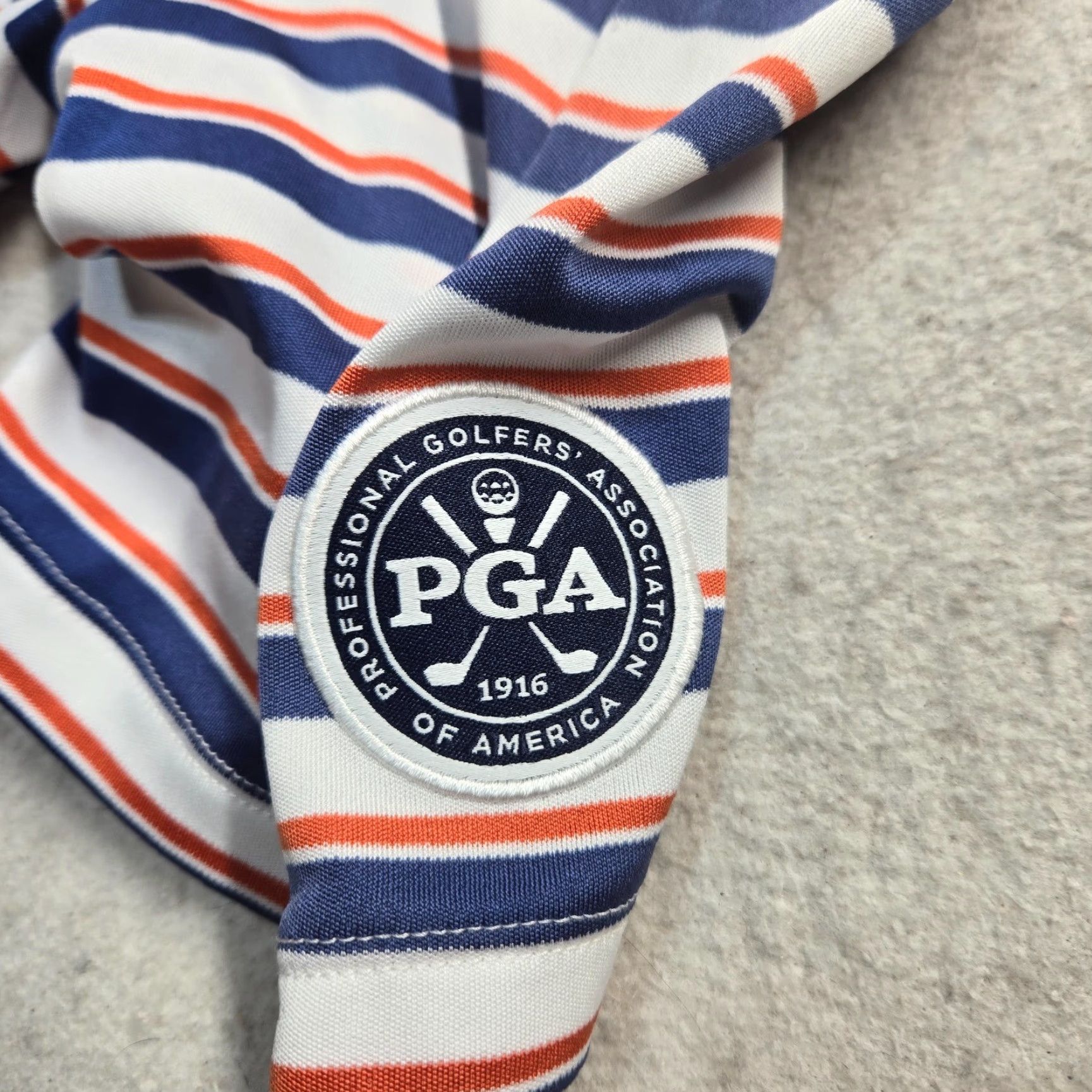 Ralph Lauren Ralph Lauren Polo Golf Shirt Adult Men's L Multicolor White Blue Red Striped Short Sleeve Collared Polo Shirt Golf Mens Size US L / EU 52-54 / 3 - 8 Thumbnail