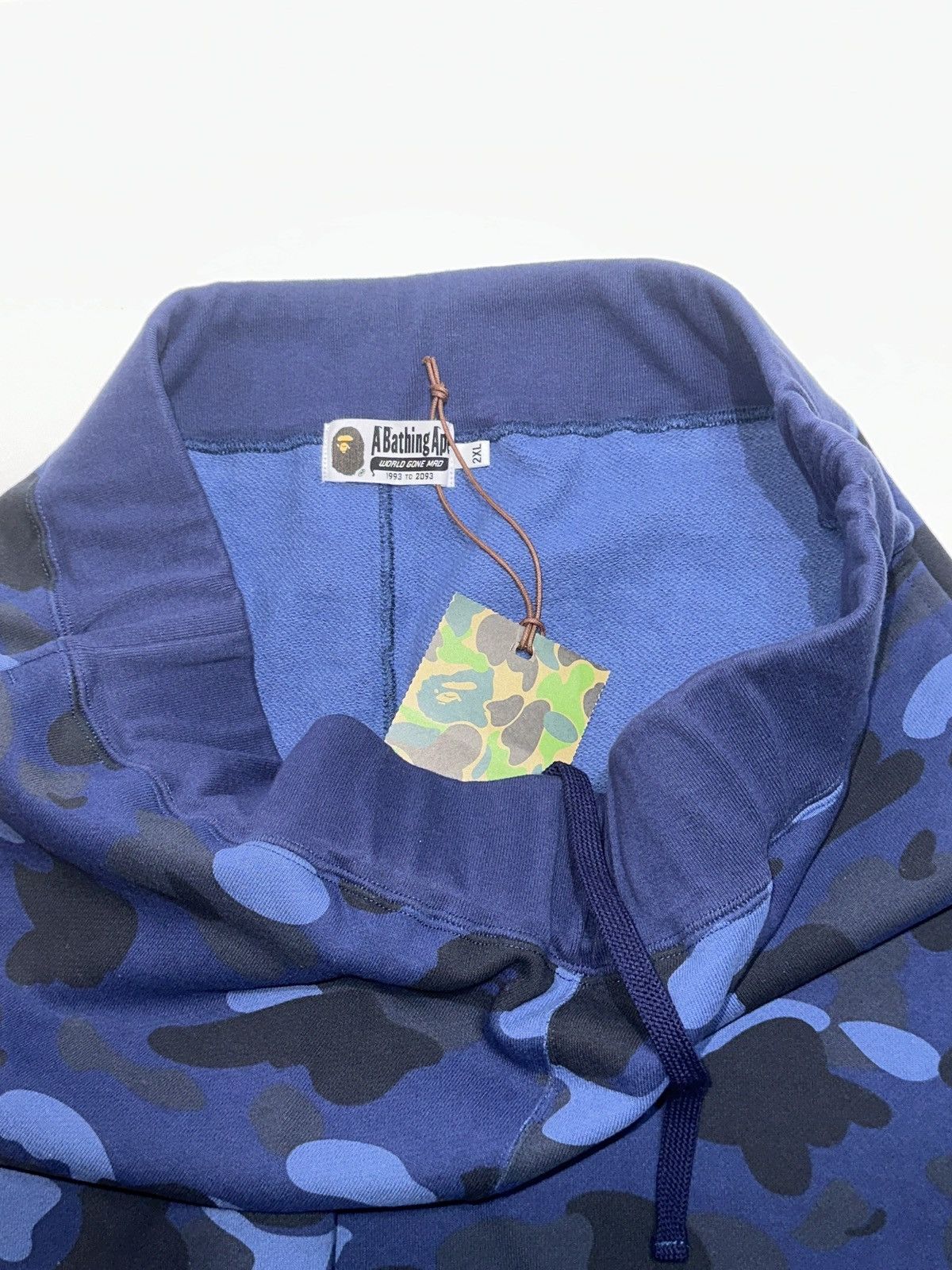 Bape BAPE Navy Color Camo Sweat Shorts DS Size XXL Size US 36 / EU 52 - 3 Thumbnail