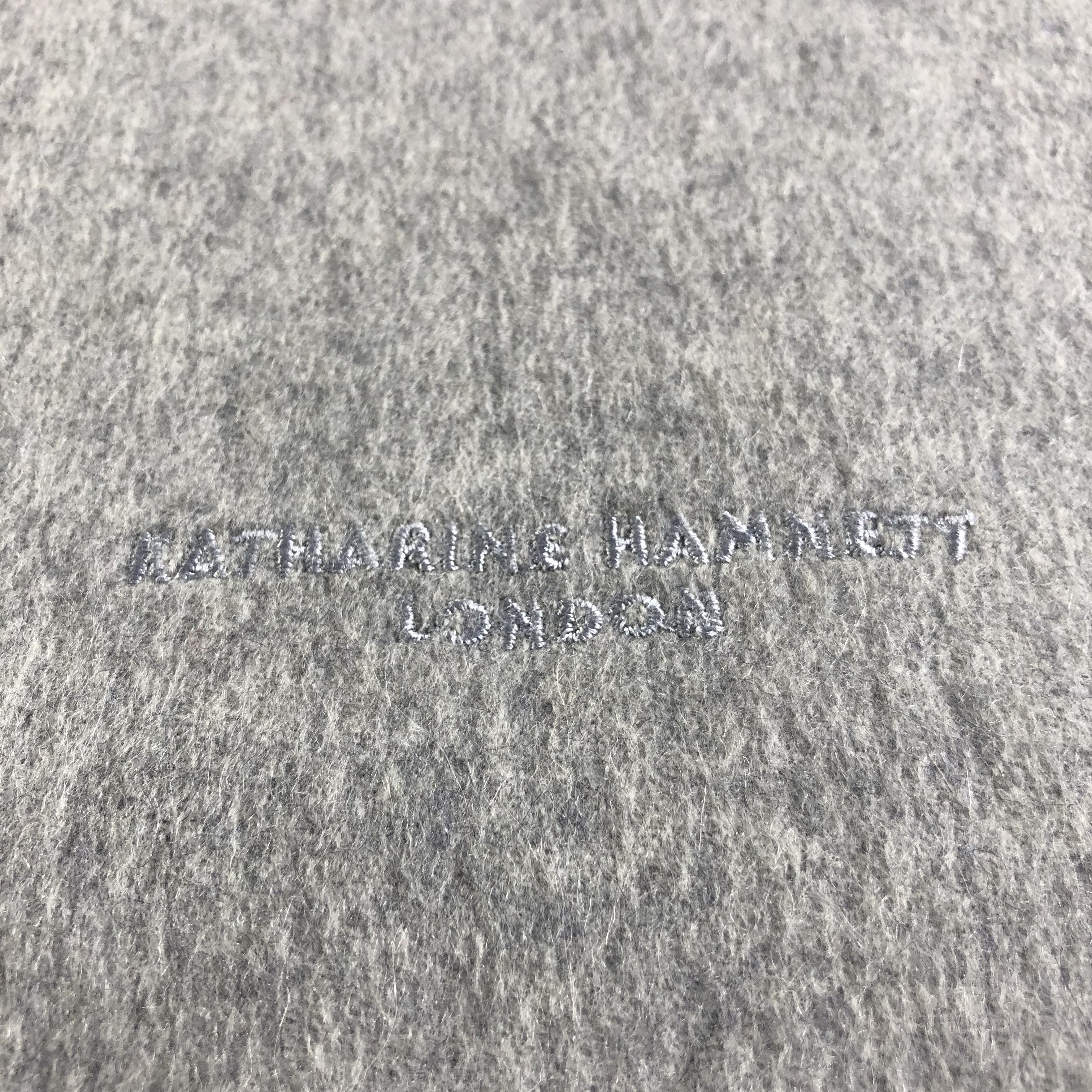 Katharine Hamnett London Katharine Hamnett London Cashmere Scarf Muffler V2502 Size ONE SIZE - 4 Thumbnail