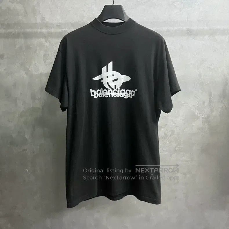 Balenciaga Balenciaga Black Letter Print Crew Neck Short Sleeve T-Shi Size US S / EU 44-46 / 1 - 1 Thumbnail